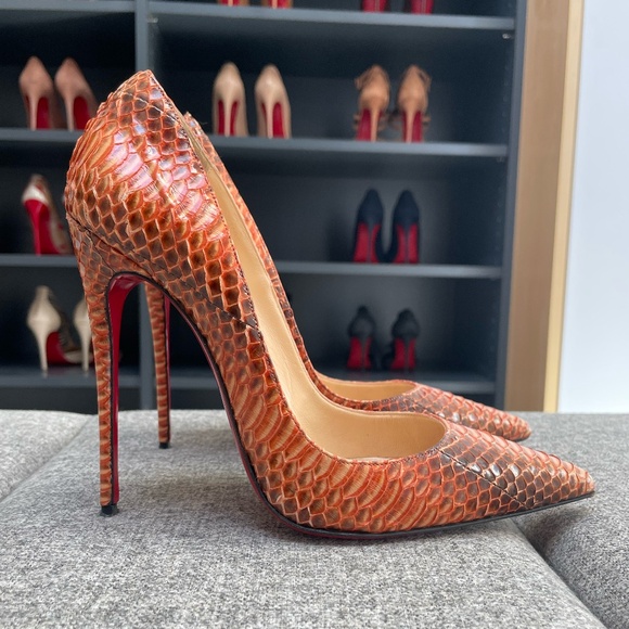 Christian Louboutin Shoes - Christian Louboutin So Kate 120, Orange Watersnake, EU39 (fits a US8 or US8.5)